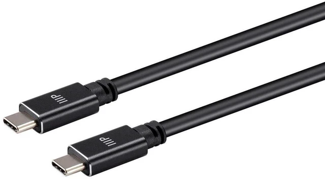 Alt view image 2 of 4 - Monoprice Ultra Compact USB Type-C 3.2 Gen2 Cable - 1 Meter - Black | 10Gbps, 5A, Fast Power Delivery (PD), 4K, SuperSpeed Data Transfers, 3.3 feet (139241)
