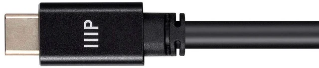 Alt view image 3 of 4 - Monoprice Ultra Compact USB Type-C 3.2 Gen2 Cable - 1 Meter - Black | 10Gbps, 5A, Fast Power Delivery (PD), 4K, SuperSpeed Data Transfers, 3.3 feet (139241)