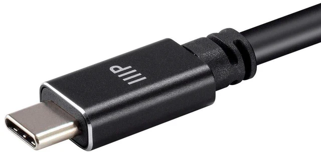 Alt view image 4 of 4 - Monoprice Ultra Compact USB Type-C 3.2 Gen2 Cable - 1 Meter - Black | 10Gbps, 5A, Fast Power Delivery (PD), 4K, SuperSpeed Data Transfers, 3.3 feet (139241)