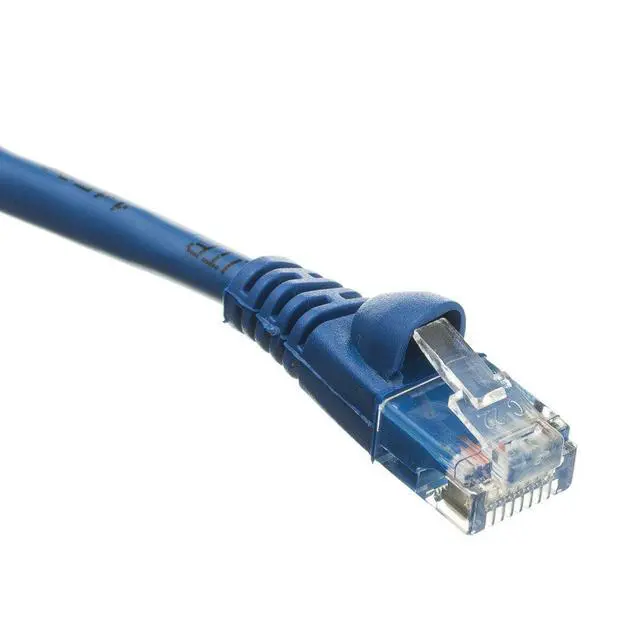Alt view image 2 of 7 - Cable Wholesale Cat5e Blue Ethernet Patch Cable, Snaggles/Molded Boot, 1.5 Foot