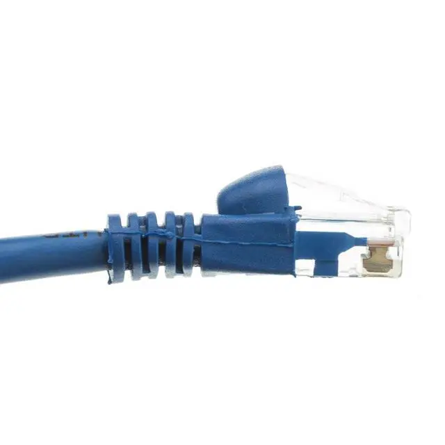 Alt view image 3 of 7 - Cable Wholesale Cat5e Blue Ethernet Patch Cable, Snaggles/Molded Boot, 1.5 Foot