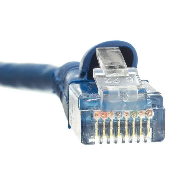Alt view image 4 of 7 - Cable Wholesale Cat5e Blue Ethernet Patch Cable, Snaggles/Molded Boot, 1.5 Foot