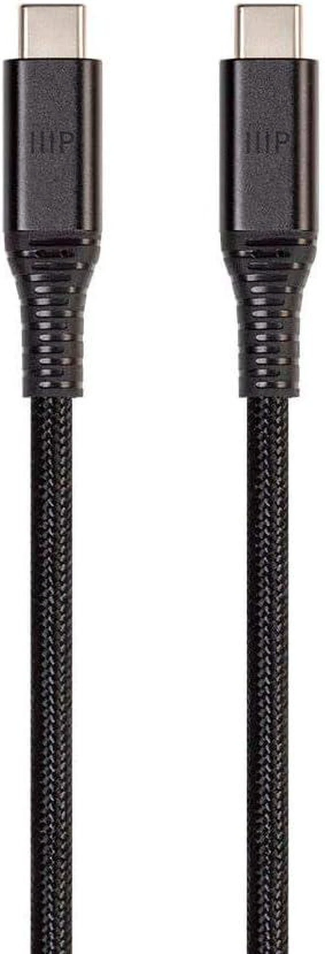 Main image of Monoprice Durable USB 3.2 Gen 2 Type-C Data and Power Kevlar Reinforced Nylon-Braid Cable - 1 Meter - Black
