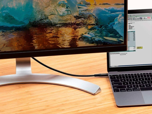 Alt view image 6 of 6 - Monoprice Durable USB 3.2 Gen 2 Type-C Data and Power Kevlar Reinforced Nylon-Braid Cable - 1 Meter - Black