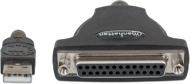 Alt view image 3 of 7 - Manhattan 336581 A Male to DB25 Female Full Speed USB to Parallel Printer Converter