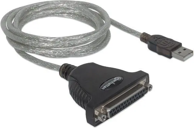 Alt view image 5 of 7 - Manhattan 336581 A Male to DB25 Female Full Speed USB to Parallel Printer Converter