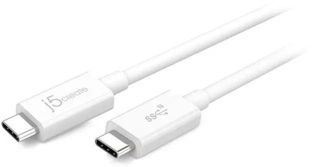 Main image of USB 3.1 Type-C to Type-C Coaxial Cable by j5create, 2.3 Feet