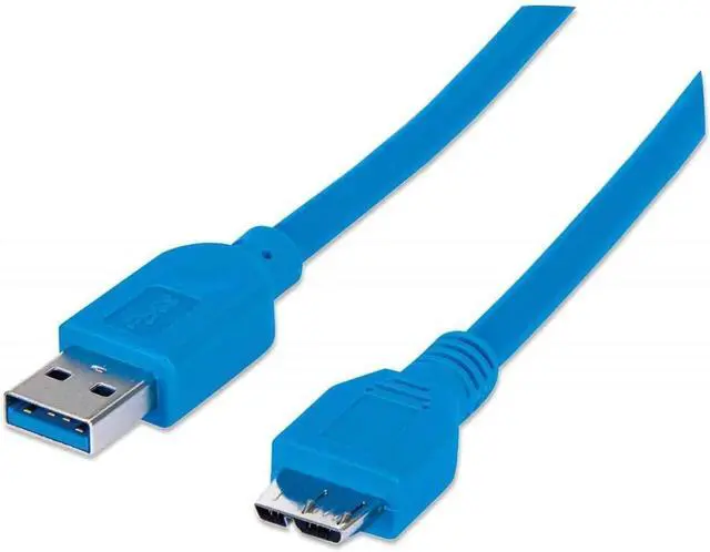 Main image of Manhattan 1m A-Male to Micro B-Male SuperSpeed USB Device (325417)