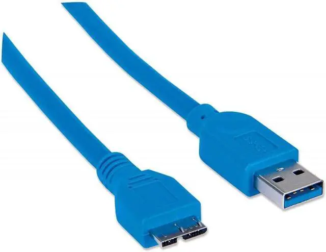 Alt view image 2 of 4 - Manhattan 1m A-Male to Micro B-Male SuperSpeed USB Device (325417)