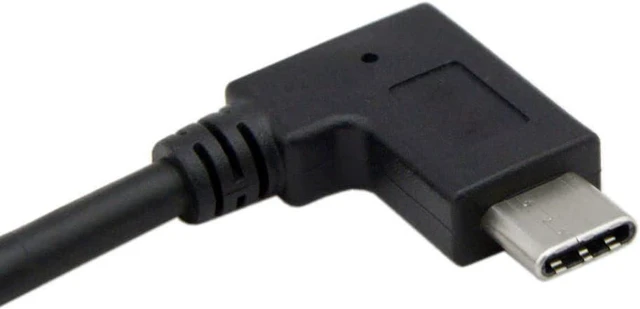 Alt view image 6 of 7 - CY 90 Degree Right Angled USB-C USB 3.1 Type C Male to Female Extension Data Cable for MacBook Tablet 20cm
