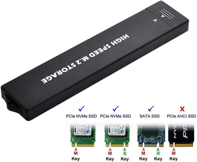 Alt view image 3 of 7 - xiwai USB 3.0 to NVME M-Key M.2 NGFF SATA SSD External PCBA Case Conveter Adapter RTL9210B Chipset