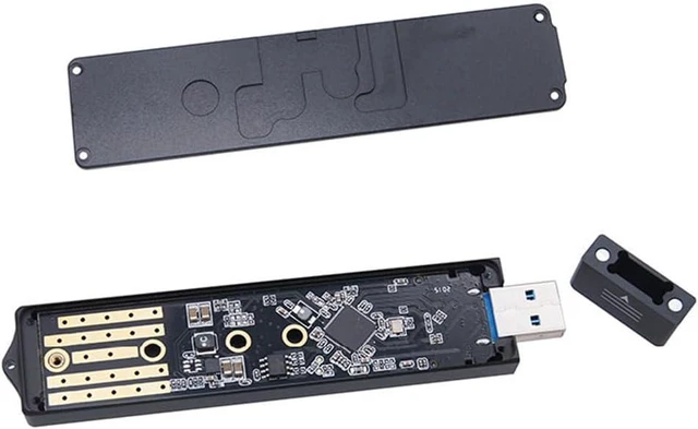 Alt view image 4 of 7 - xiwai USB 3.0 to NVME M-Key M.2 NGFF SATA SSD External PCBA Case Conveter Adapter RTL9210B Chipset