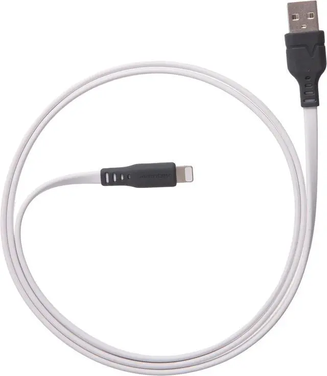 Main image of Ventev ChargeSync Flat Lightning Cable 6ft White