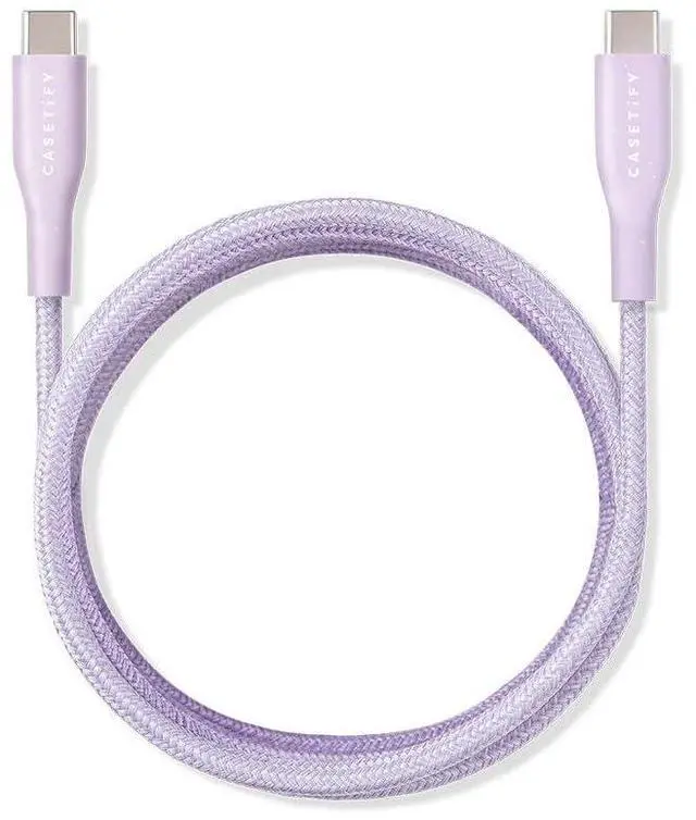 Main image of CASETiFY Powerthru USB-C to USB-C Cable (2m/6.6ft) - Lavender