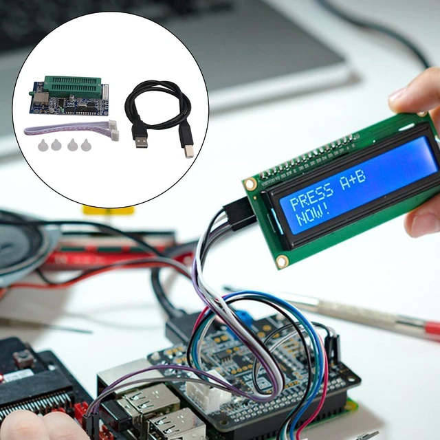 Alt view image 7 of 7 - Pic Microcontroller K150 Automatic USB Programming Programmer ICSP Cable for Windows 7