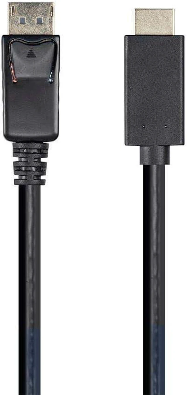 Alt view image 2 of 4 - Monoprice DisplayPort 1.1 to HDTV Cable - 6 Feet - Black