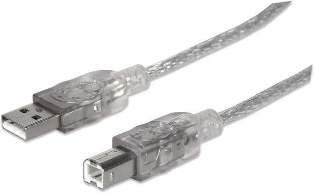 Alt view image 2 of 7 - Manhattan 340465 A-Male to B-Male USB 2 Cable (15 Feet)