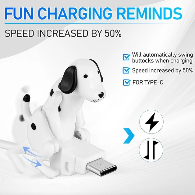 Alt view image 3 of 7 - UKCOCO Funny Dog Type-c Charger Cable, Smartphone Cable Charger, Portable Charging Protector, Universal Device Mobile Phones Dog USB Cables
