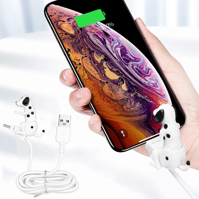 Alt view image 6 of 7 - UKCOCO Funny Dog Type-c Charger Cable, Smartphone Cable Charger, Portable Charging Protector, Universal Device Mobile Phones Dog USB Cables