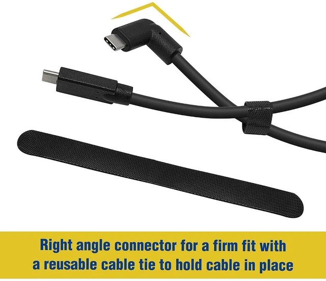 Alt view image 5 of 6 - MICRO CONNECTORS 16FT USB 3.2 Gen 1 Right Angle C to C Cable for Quest Link, (E07-321CRC-5M)