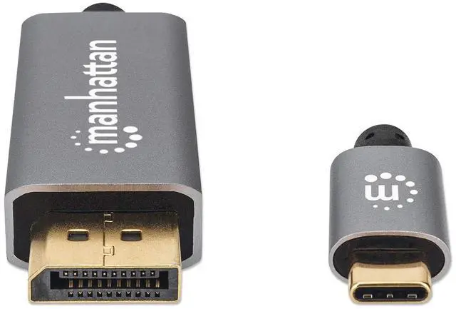 Alt view image 3 of 5 - Manhattan 354844 8K@60Hz USB-C to DisplayPort Adapter Cable 1.4 2m