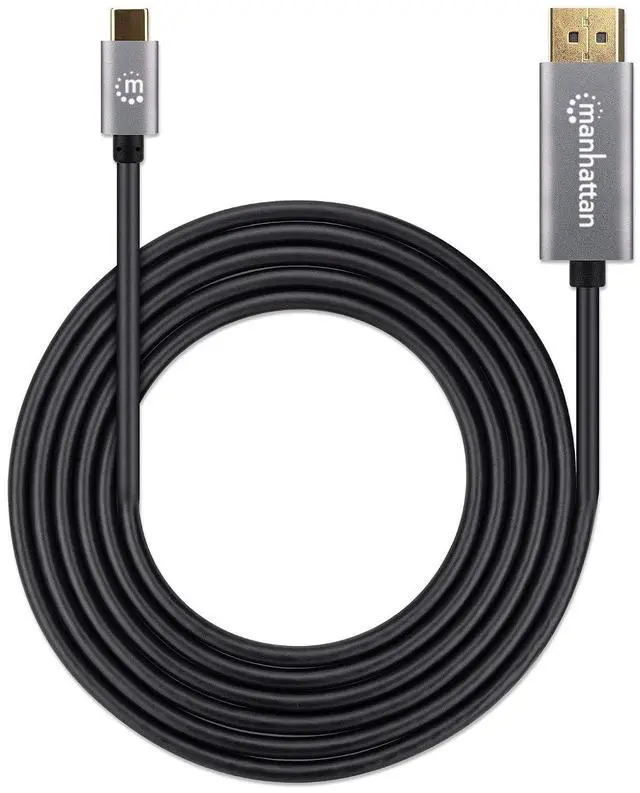Alt view image 5 of 5 - Manhattan 354844 8K@60Hz USB-C to DisplayPort Adapter Cable 1.4 2m