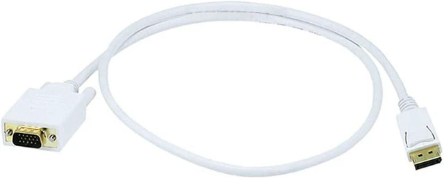 Main image of Monoprice 106018 3-Feet 28AWG Display Port to VGA Cable - White