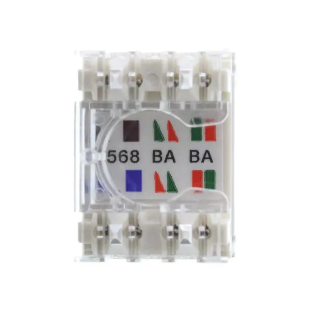 Alt view image 3 of 3 - Panduit NK688MWH Category-6 8-Wire Jack Module, White