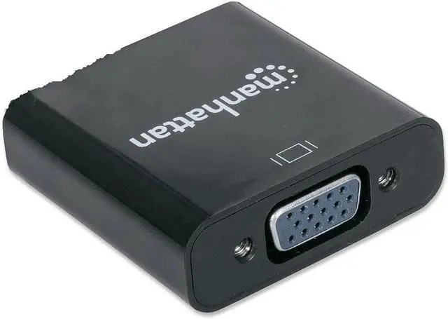 Alt view image 4 of 7 - Manhattan HDMI (Male) - VGA (Female) Converter Black 151450
