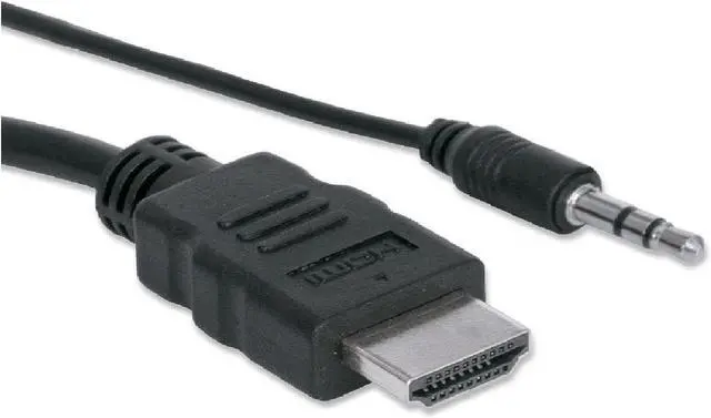 Alt view image 6 of 7 - Manhattan HDMI (Male) - VGA (Female) Converter Black 151450