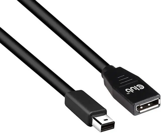 Alt view image 2 of 7 - Mini DisplayPortTM to DisplayPortTM 1.4 Extension Cable 8K60Hz DSC1.2 HBR3 HDR M/B. 1 Metre 32AWG
