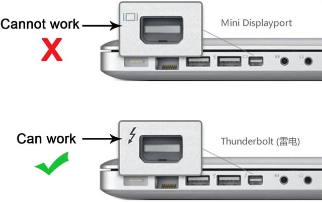Alt view image 2 of 7 - JSER 2m Thunderbolt Port to Thunderbolt Male to Male Video Data Cable for MacBook 2013 2014 2015