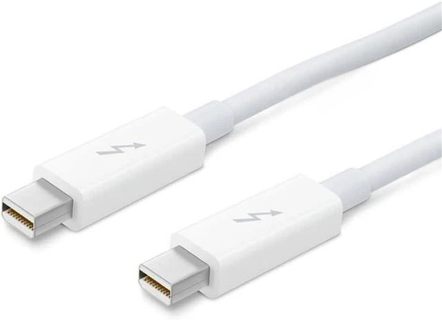 Alt view image 4 of 7 - JSER 2m Thunderbolt Port to Thunderbolt Male to Male Video Data Cable for MacBook 2013 2014 2015