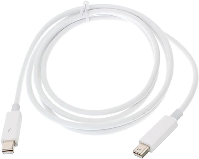 Alt view image 6 of 7 - JSER 2m Thunderbolt Port to Thunderbolt Male to Male Video Data Cable for MacBook 2013 2014 2015