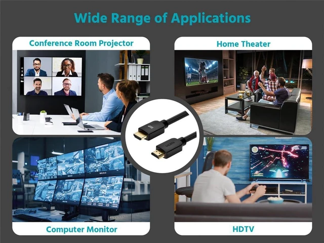 Main image of Monoprice 8K Certified Ultra High Speed HDMI Cable - 8K60Hz 4K120Hz 48Gbps HDR VRR VW-1 Rated 20ft Black