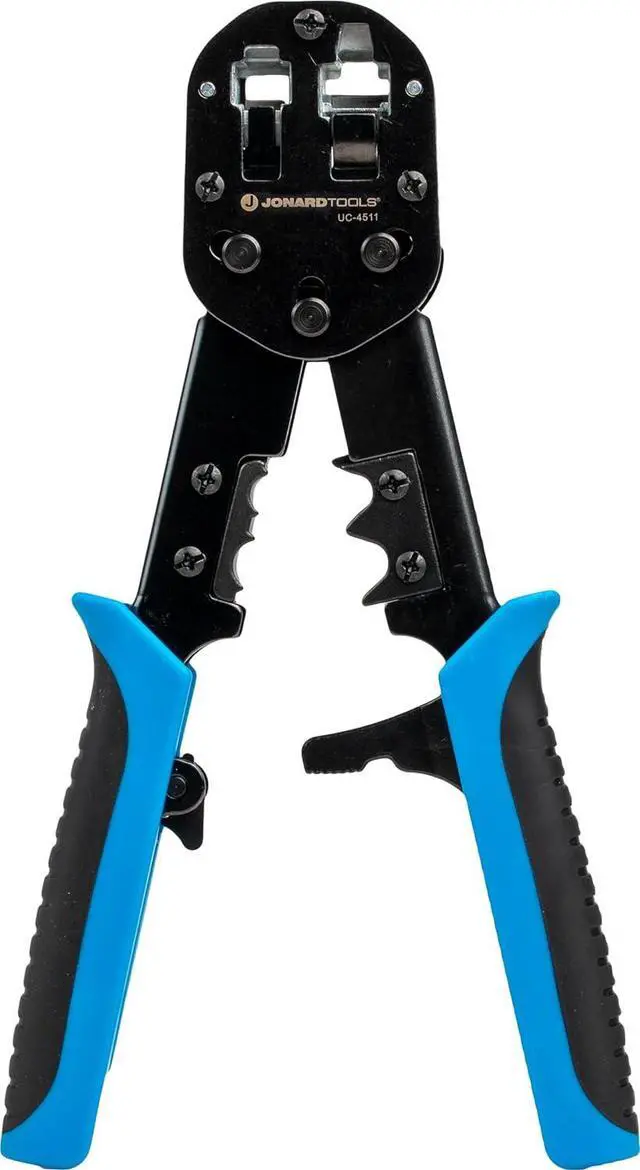 Main image of Jonard Tools UC-4511 RJ45 & RJ11/12 Modular Pass-Through Crimper with Tail Crimping Slots