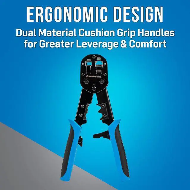 Alt view image 6 of 6 - Jonard Tools UC-4511 RJ45 & RJ11/12 Modular Pass-Through Crimper with Tail Crimping Slots