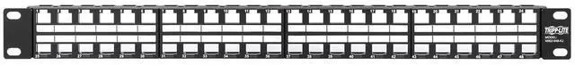 Alt view image 3 of 4 - Tripp Lite Blank Unshielded Keystone Patch Panel 48-Port RJ45 - USB, HDMI, RJ45, Cat5e & Cat6 Multimedia Keystone Compatible - 1U Rack Mount, Heavy-Duty Steel, Manufacturer's Warranty (N062-048-KJ)