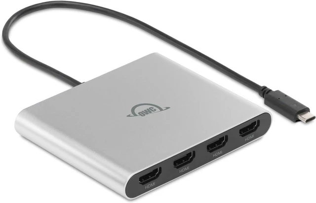 Main image of OWC USB-C Quad HDMI 4K Display Adapter with DisplayLink