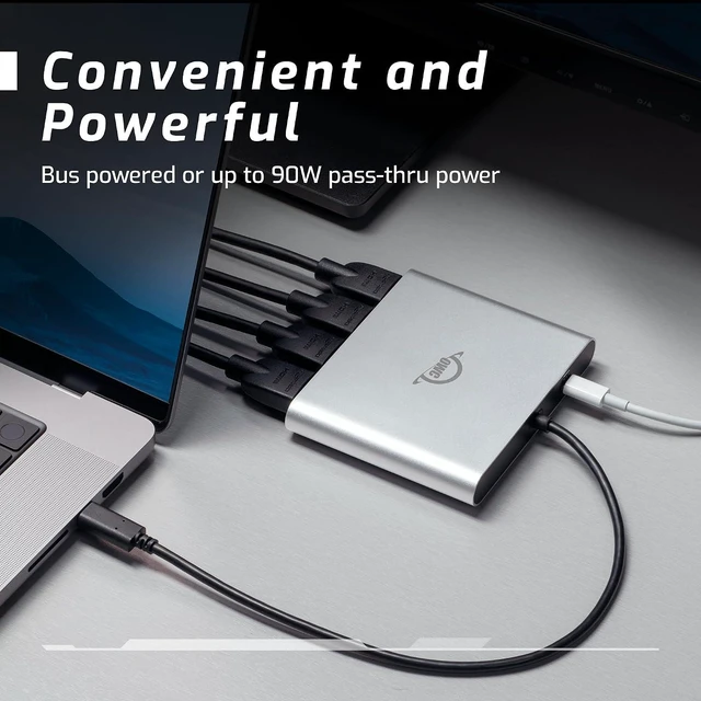 Alt view image 6 of 7 - OWC USB-C Quad HDMI 4K Display Adapter with DisplayLink