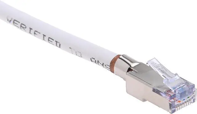 Alt view image 2 of 7 - Platinum Tools 202022J EZ-RJ45 Shielded CAT5E/6 External Ground Connector, 50-Pack