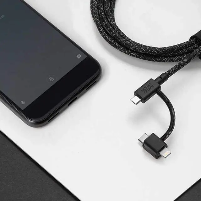 Alt view image 4 of 4 - Native Union Belt Charge/Sync Universal Cable 6.5ft Cosmo (Black) Charge/Sync Cables