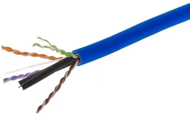 Main image of Monoprice Cat6 Plenum Bulk Cable - 500 Feet - Blue | UL, Solid, 550MHz, UTP, CMP, Bare Copper, 10G, 23AWG (TAA), for Server Applications, Cloud Computing, Video Surveillance