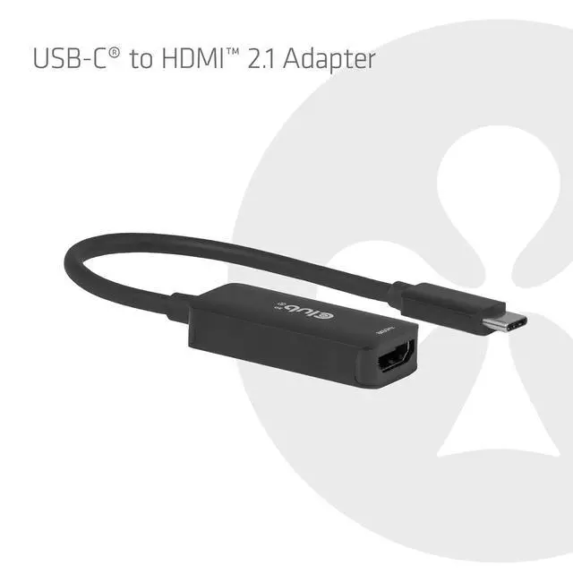 Alt view image 5 of 7 - Club 3D USB C to HDMI Cable 8K@60Hz 4K@144Hz Active Adapter - Gaming PC Laptop Console to Monitor TV - USB c altmode 1.4 to HDMI 2.1 HDR10+ Dolby Vision Converter CAC-2505