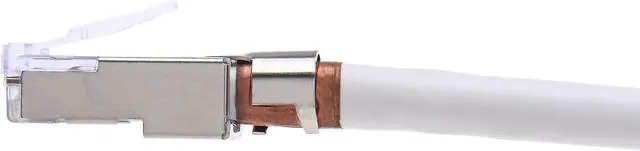 Alt view image 3 of 7 - Platinum Tools 202022J EZ-RJ45 Shielded CAT5E/6 External Ground Connector, 50-Pack