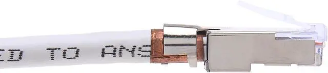 Alt view image 4 of 7 - Platinum Tools 202022J EZ-RJ45 Shielded CAT5E/6 External Ground Connector, 50-Pack