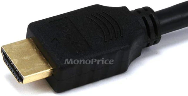 Alt view image 3 of 3 - Monoprice 8-Inch 28AWG High Speed Male to Female HDMI Port Saver, Black (102891)