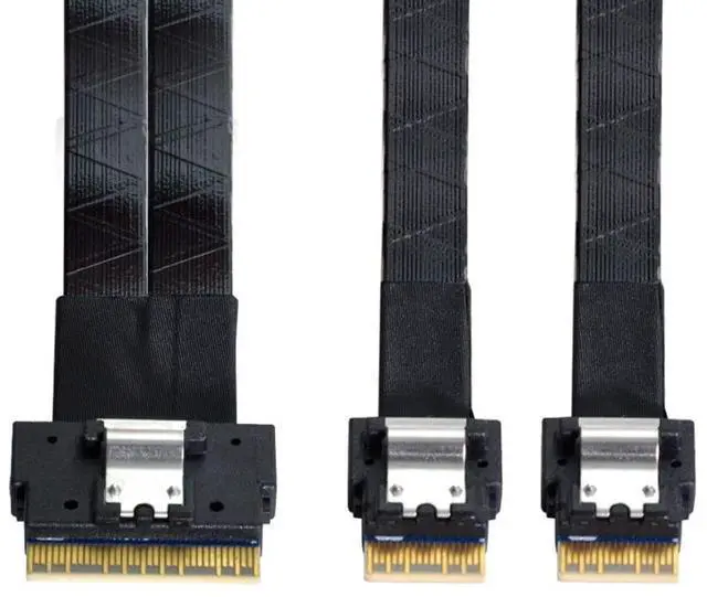 Main image of chenyang 1.64 Feet SlimSAS to SlimSAS Cable, SFF-8654 8i 1 to 2 SFF-8654 4i Cable for Servers, Switches, Routers, Hard Drives