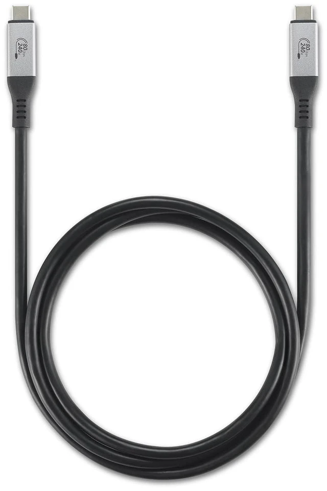 Main image of Kensington USB4® Cable 1.5m, 80Gbps, Supports up to 8K Video, up to 240W Power Delivery (PD 3.1), Compatible with USB-C Docking Stations (K32301WW)