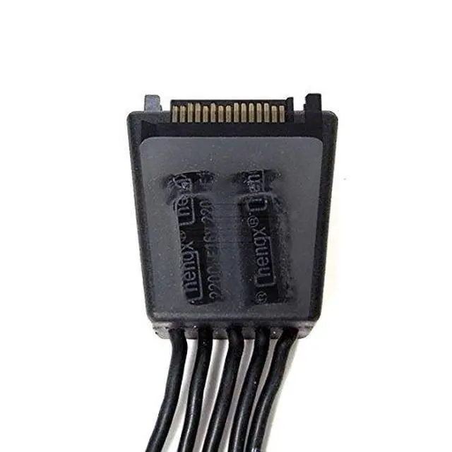 Alt view image 5 of 6 - Silverstone SST-CP06 - One to Four SATA Connectors Adapter Cable, Two 2200µF capacitors